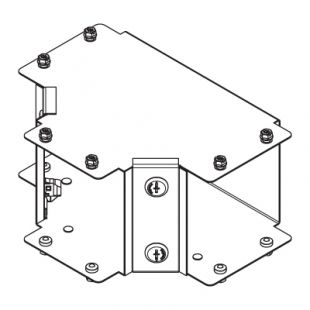 Legrand Salamandre MGR44BGT 100mm x 100mm Galvanised Steel 90&deg; Internal Lid Equal Tee